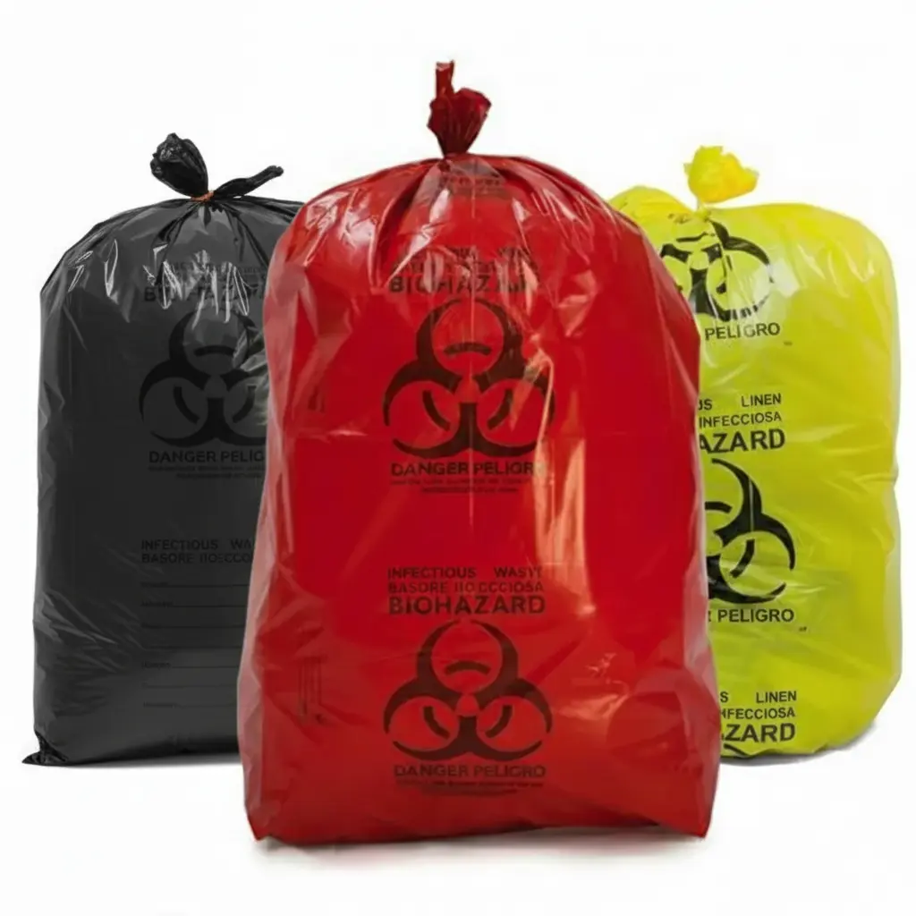 Colores más comunes en bolsas hospitalarias
